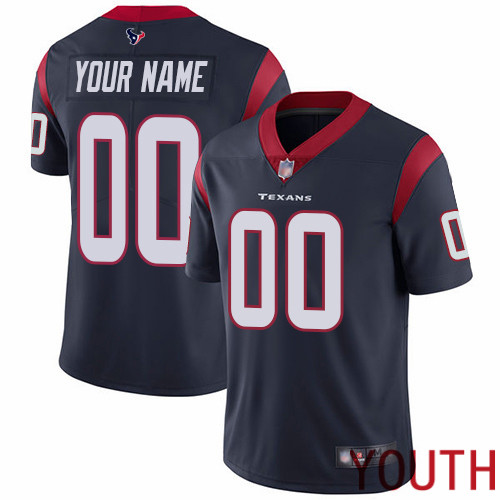 Limited Navy Blue Youth Home Jersey NFL Customized Football Houston Texans Vapor Untouchable
